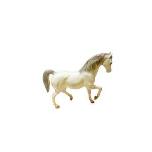 Vintage Breyer White Horse Trotting Gray Mane Tail